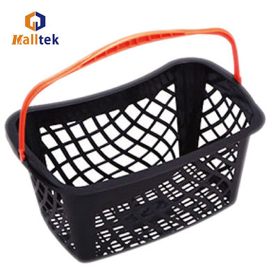 Design Single Handle Plastic Hand Basket For Supermarket HDPP Shopping Basket