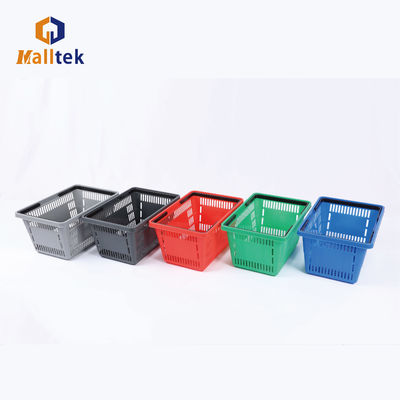 Customized Double Handle Plastic Basket For Convenient Retail Shopping In Supermarkets