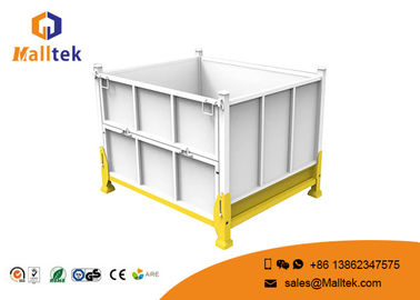 Transportation Stackable Metal Pallets Steel Pallet Bins Optional Color