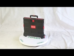 Trolley Supermarket yang Lipat dengan Roda Plastik PVC