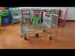 Supermarket Warehouse Logistics Trolley Pintu bergerak untuk mengangkut barang